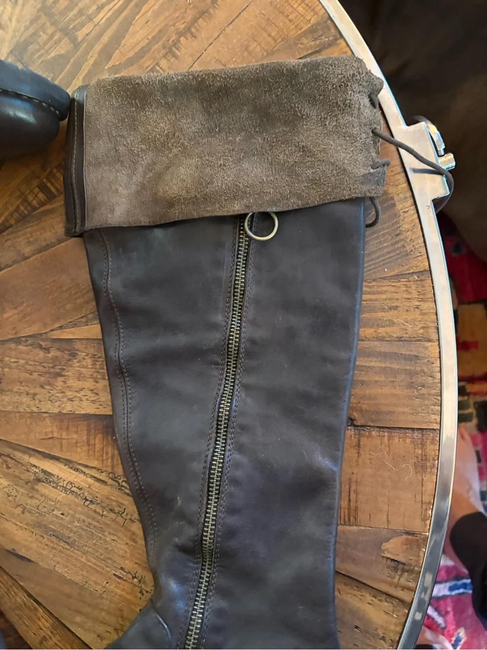 Fiorentini + Baker   Over-the-Knee Leather Elena Boots chocolate brown 9.5